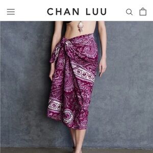 Chan Luu Purple Paisley Swim Sarong